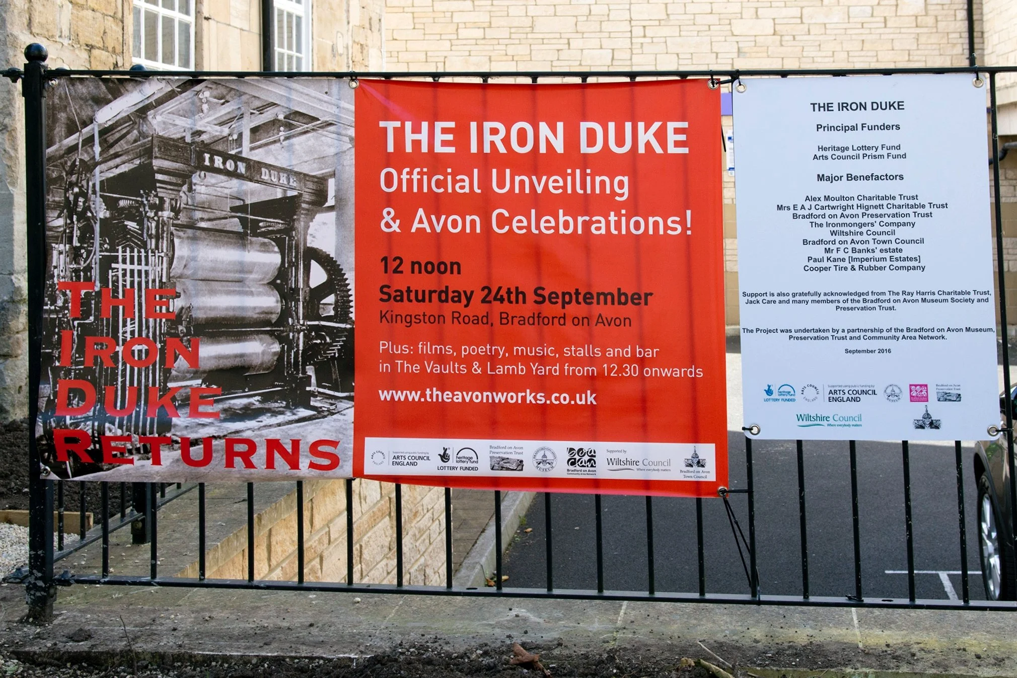 Iron Duke unveiling 2016 in Bradford on Avon