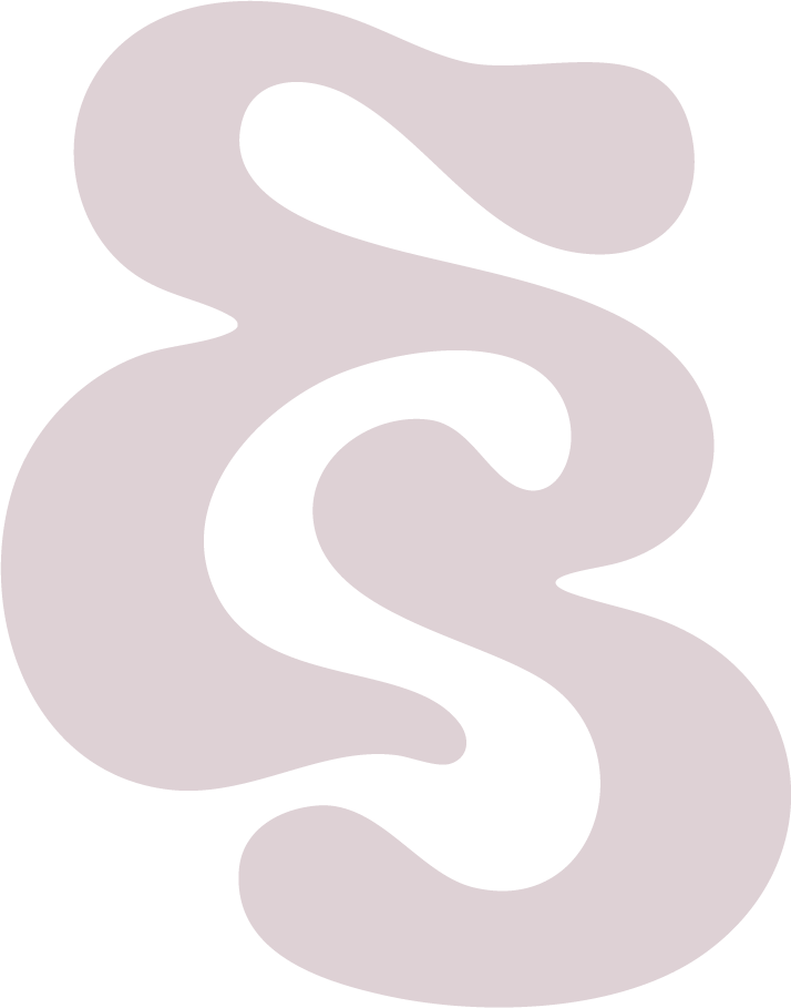 Abstract black and light gray swirling shape with flowing curves.