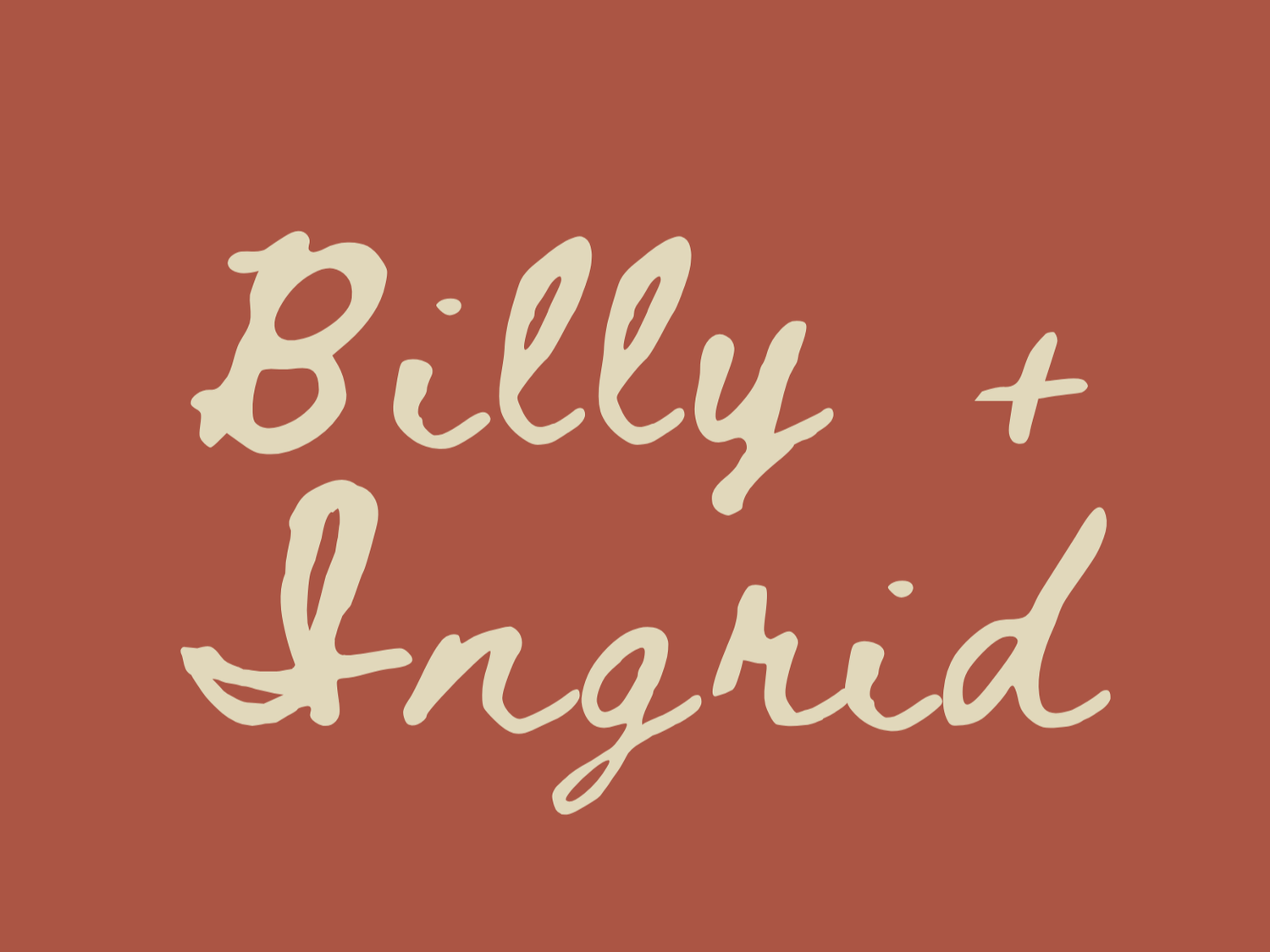 Billy + Ingrid Art Studio