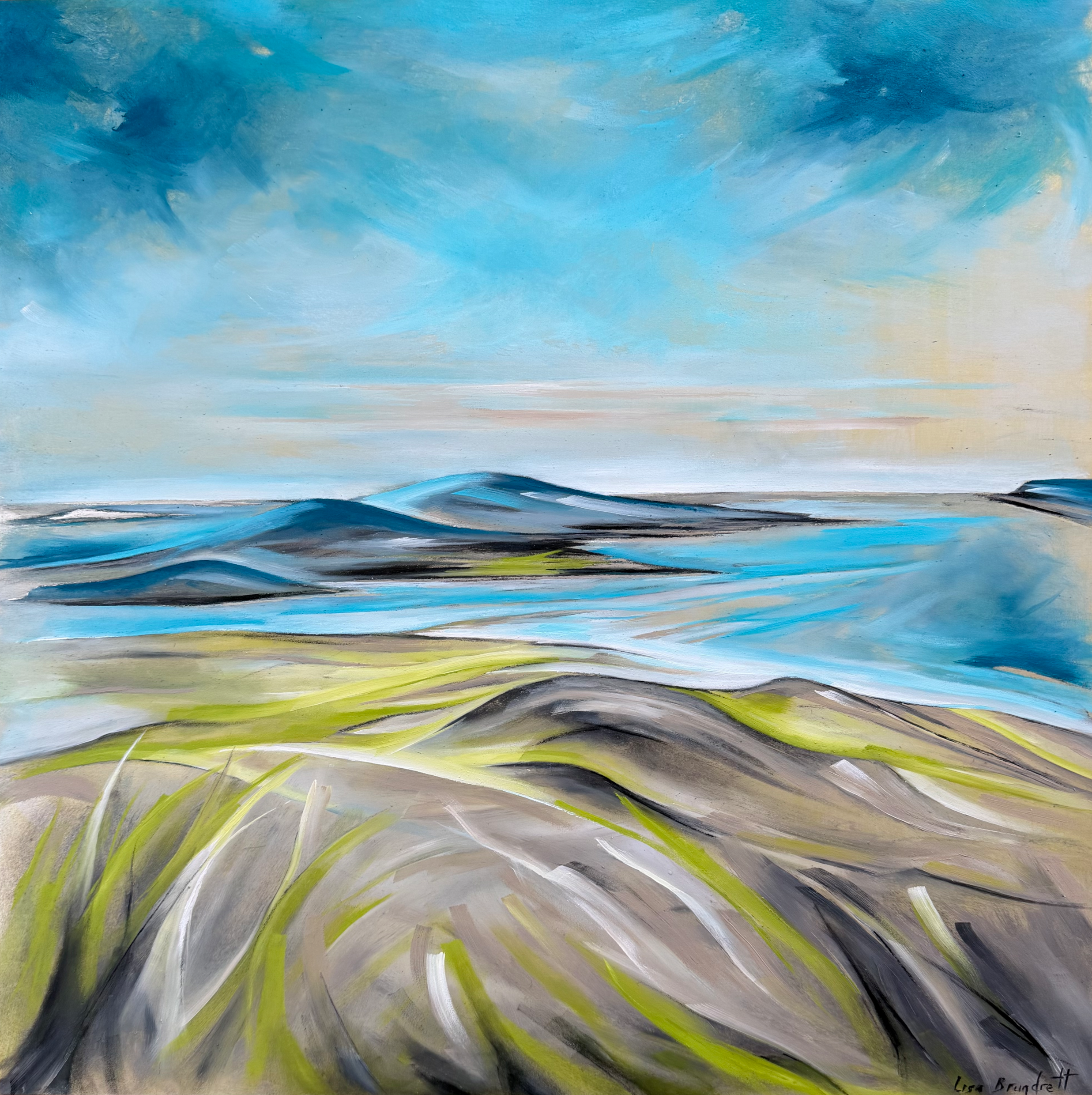 summer on the isle of ulva - oil on aluminium
40 x 40cm