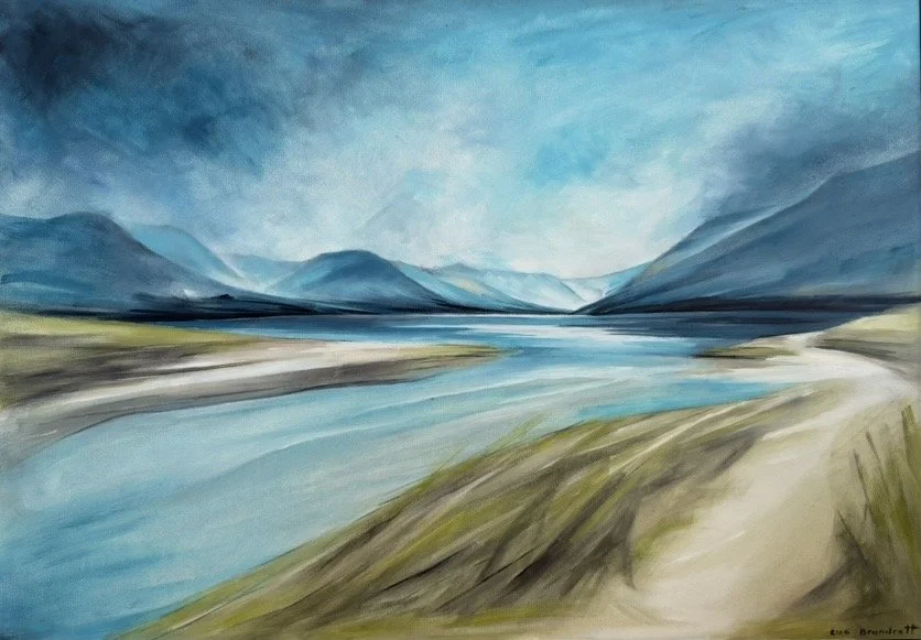 a calm day - Loch Muick | oil on board | 38 x 53cm (framed) | on exhibition at The Braemar Gallery
