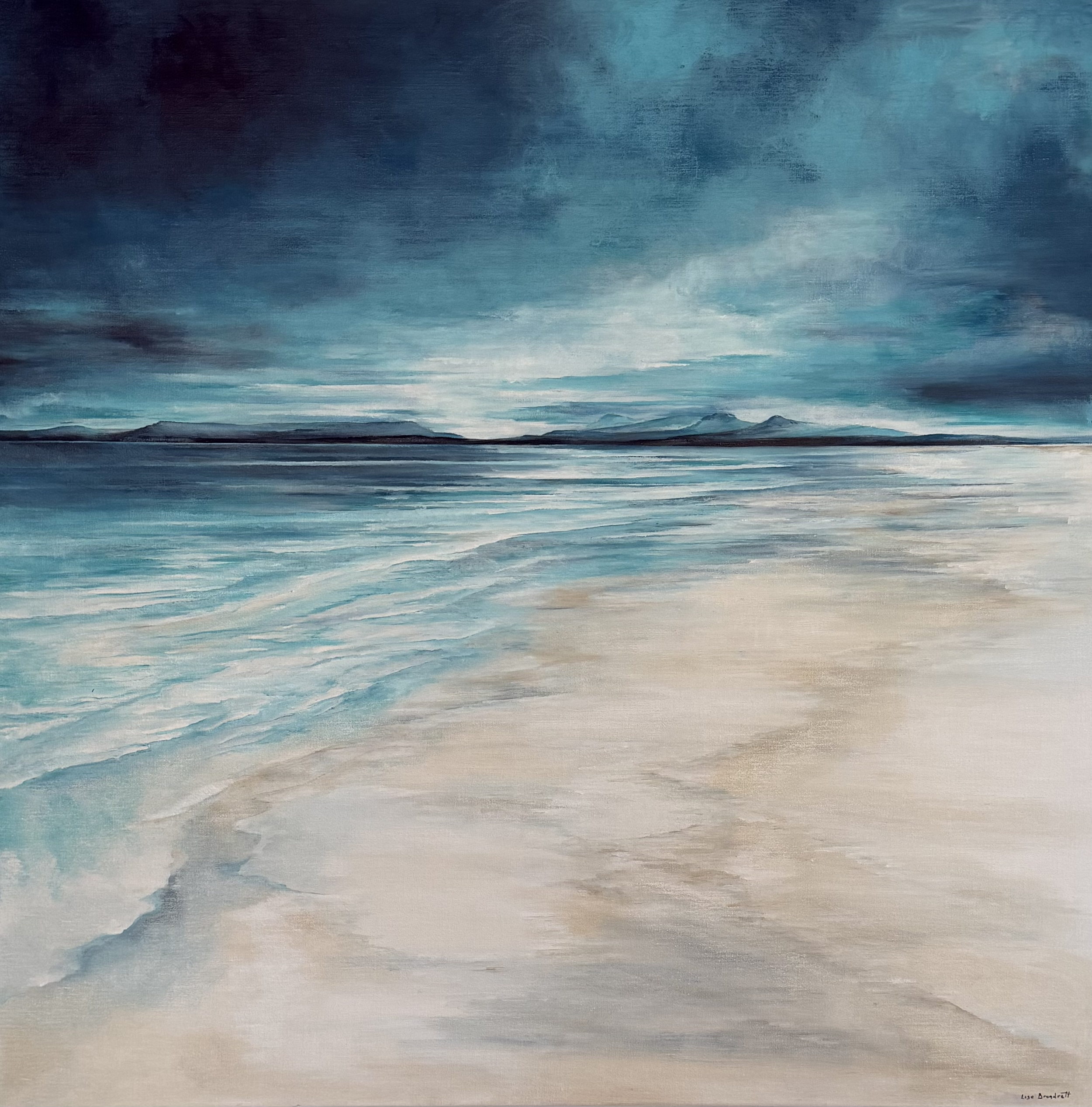 silver sands of morar, oil on fine linen 
100 x 100cm