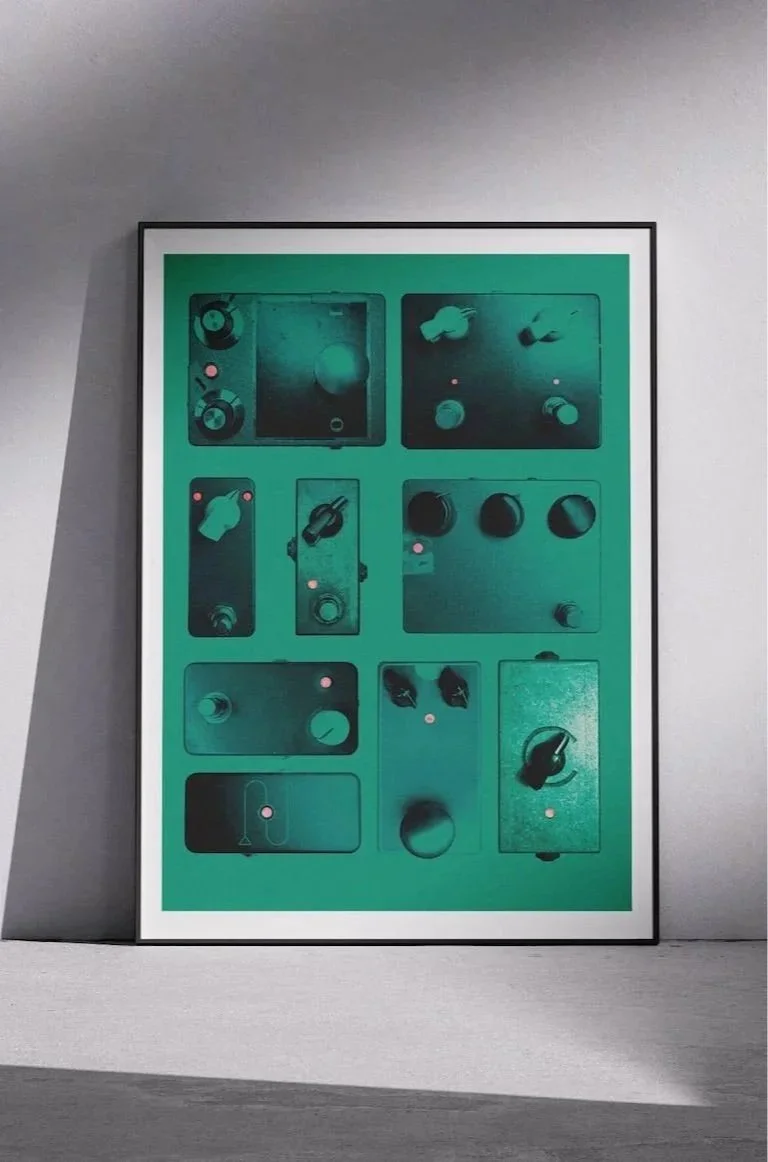 Light Electric Dance by graphic artist Paul Scott.  Printed on Heavyweight archival 260gsm matte paper using fade resistant inks. 100% cotton rag , Acid-Free. Design available in 4 colour options.