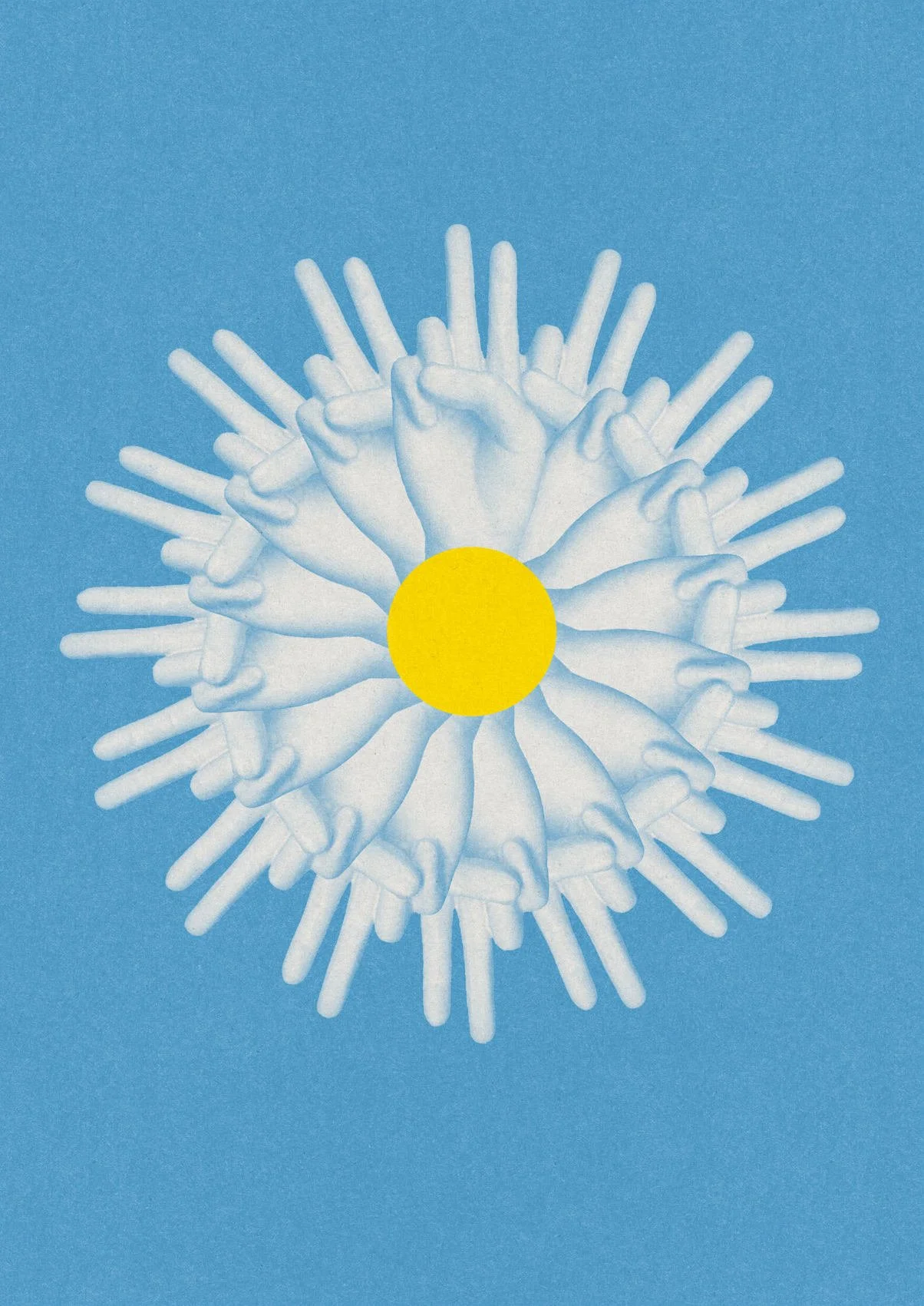 Peace Offering by graphic artist Paul Scott.  Printed on Heavyweight archival 260gsm matte paper using fade resistant inks. 100% cotton rag , Acid-Free. Design available in 6 colour options.