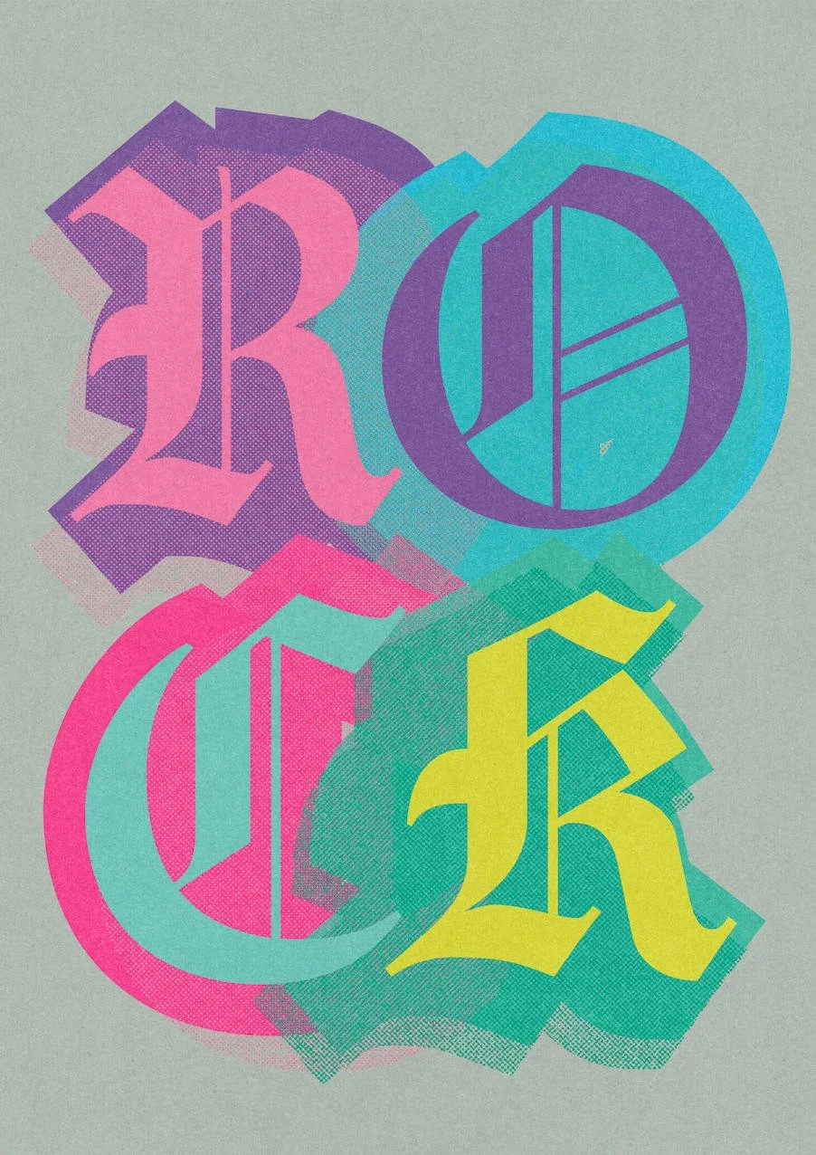 Let’s Rock #1 by graphic artist Paul Scott.  Printed on Heavyweight archival 260gsm matte paper using fade resistant inks. 100% cotton rag , Acid-Free. Sold as a Set of 2 Prints.