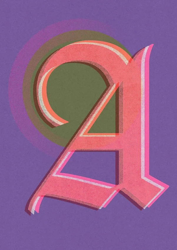 Love Letters by Paul Scott  Printed on Heavyweight archival 260gsm matte paper using fade resistant inks. 100% cotton rag, Acid-Free. Design available in 4 colour options.