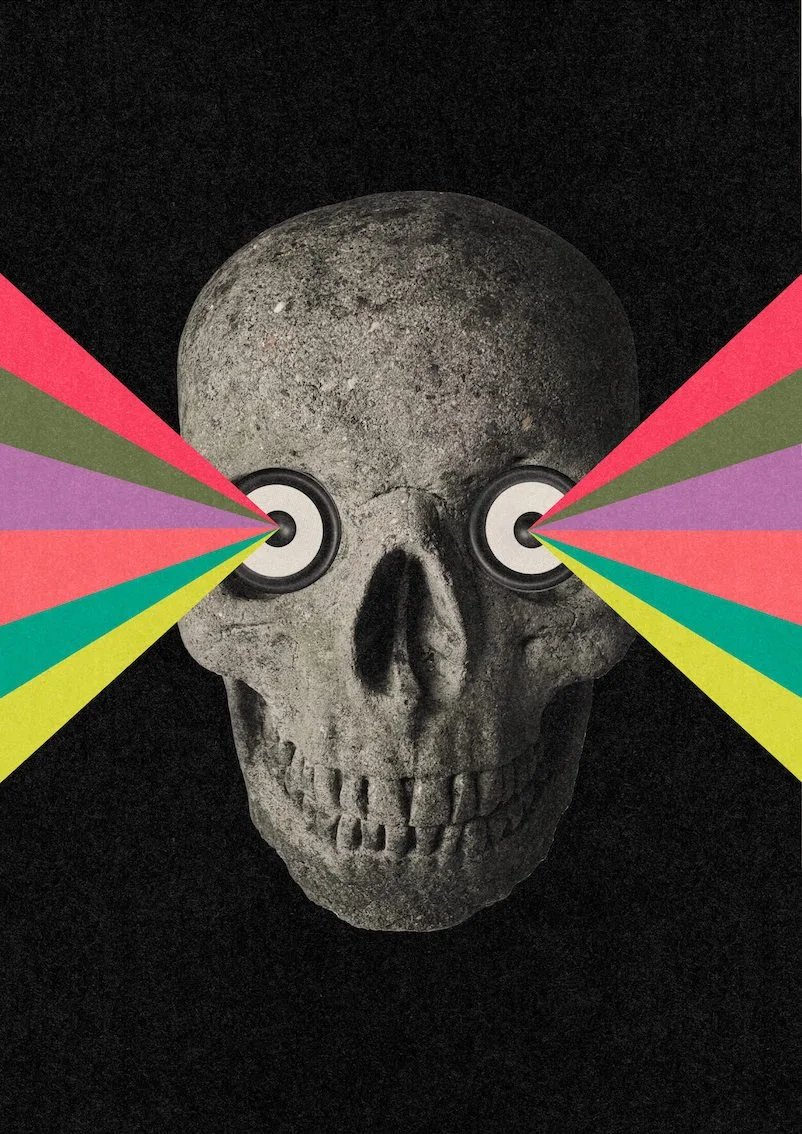 Brighteyes #1 by graphic artist Paul Scott.  Printed on Heavyweight archival 260gsm matte paper using fade resistant inks. 100% cotton rag , Acid-Free. Design available in 4 colour options.