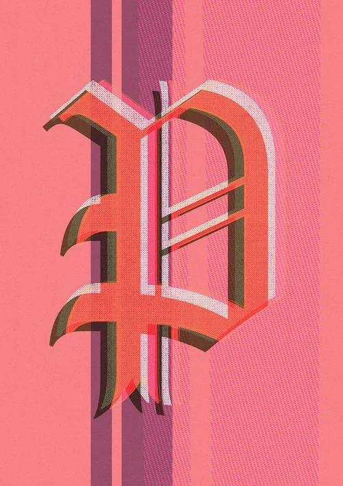 Love Letters by Paul Scott  Printed on Heavyweight archival 260gsm matte paper using fade resistant inks. 100% cotton rag, Acid-Free. Design available in 4 colour options.