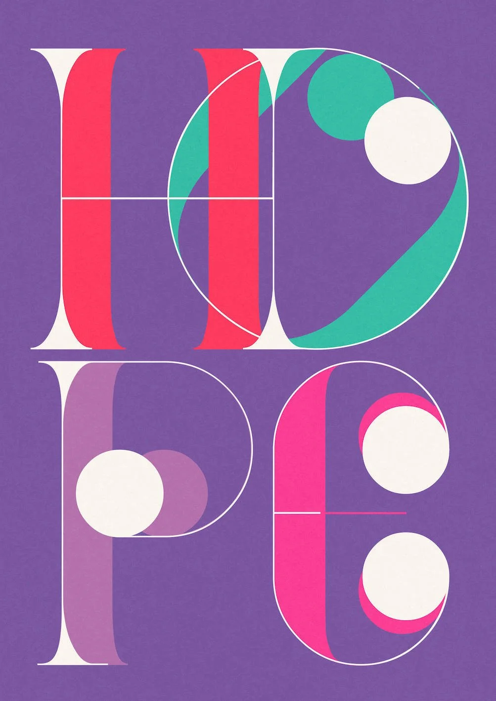 HOPE #3 by Paul Scott  Printed on Heavyweight archival 260gsm matte paper using fade resistant inks. 100% cotton rag, Acid-Free. Design available in 4 colour options.