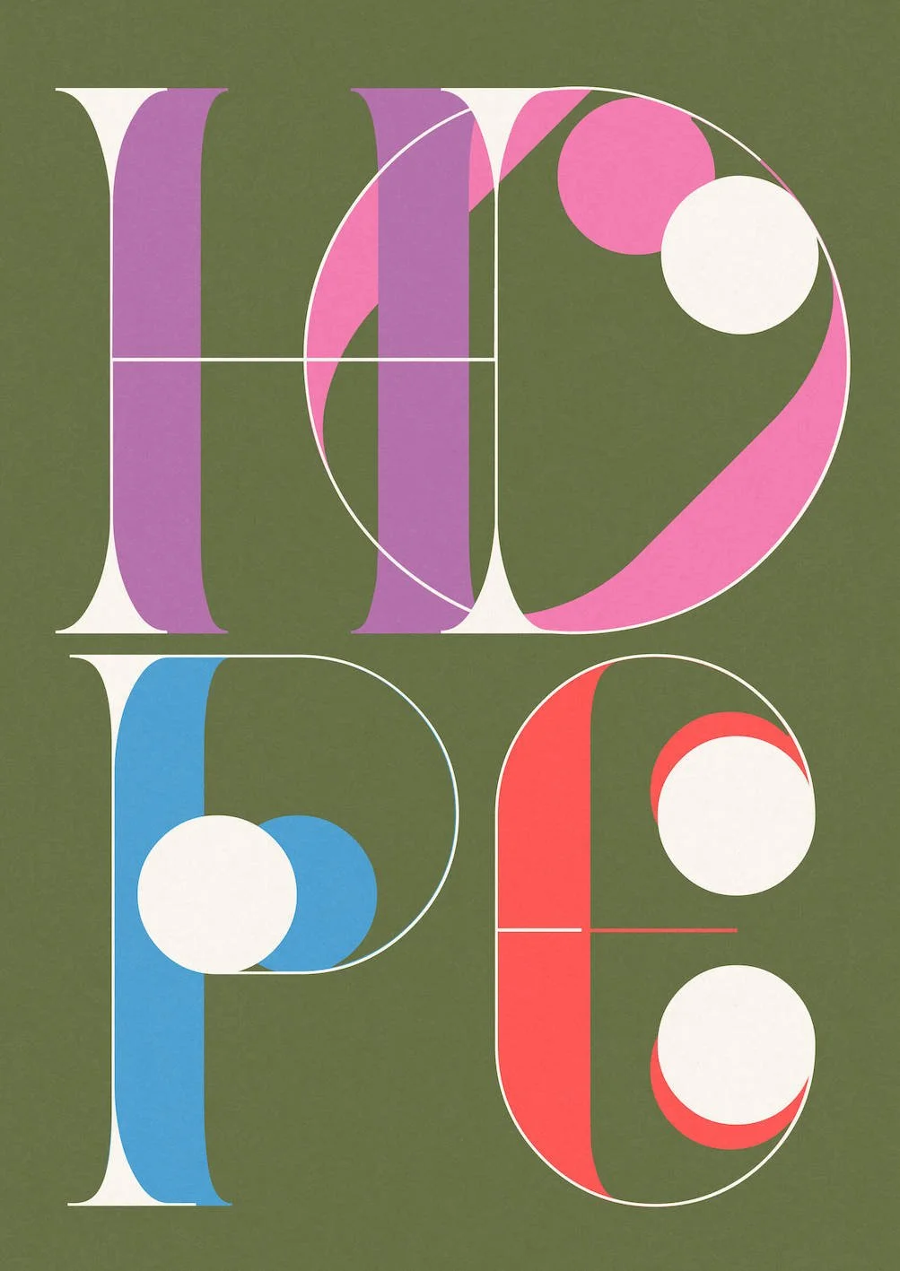 HOPE #3 by Paul Scott  Printed on Heavyweight archival 260gsm matte paper using fade resistant inks. 100% cotton rag, Acid-Free. Design available in 4 colour options.