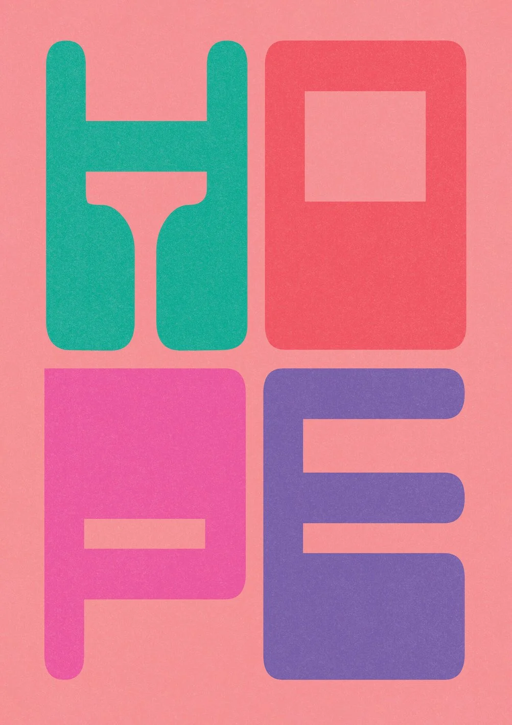 HOPE by graphic artist Paul Scott.  Printed on Heavyweight archival 260gsm matte paper using fade resistant inks. 100% cotton rag , Acid-Free. Design available in 5 colour options.