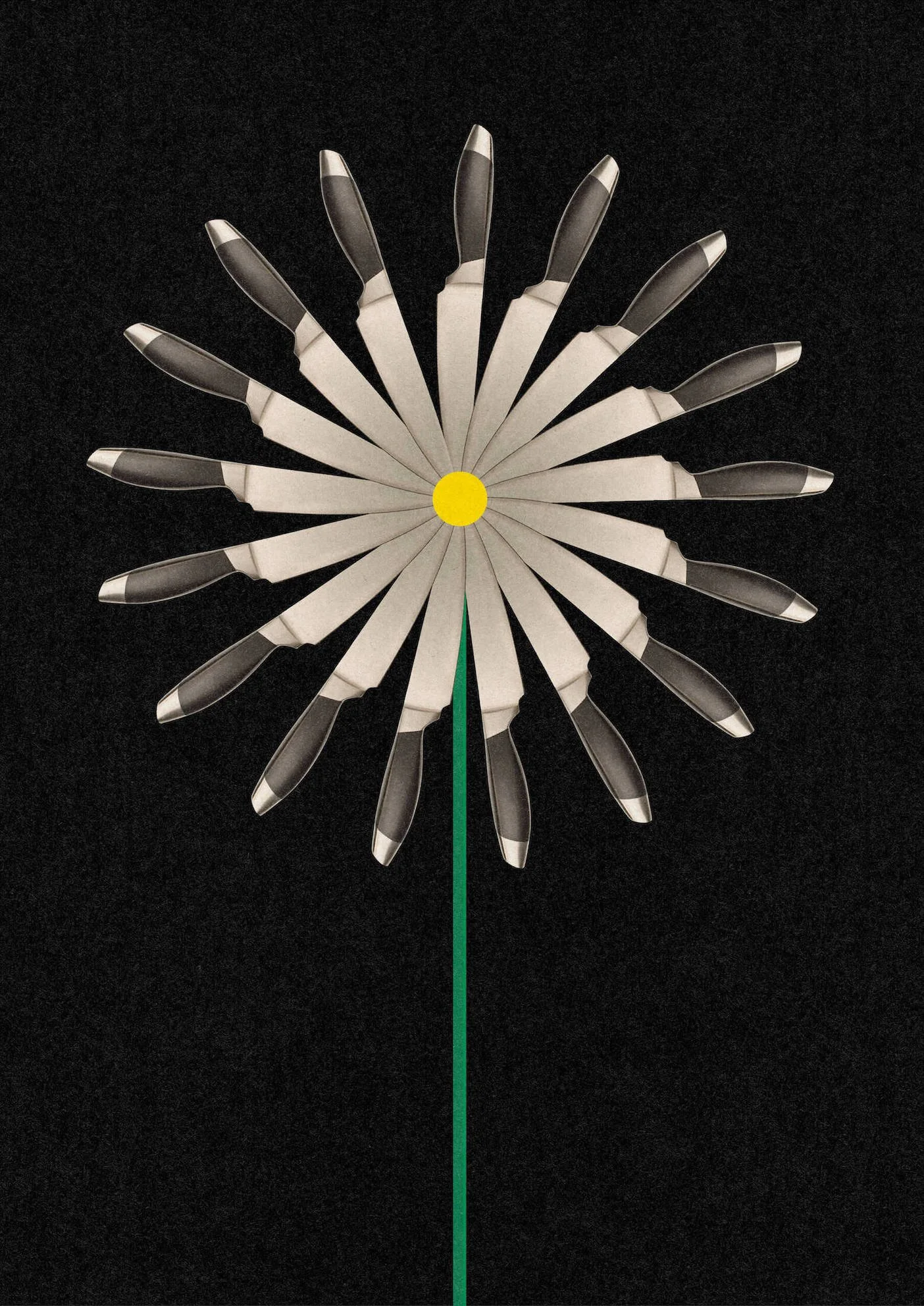 Cut Flowers #2 by graphic artist Paul Scott.  Printed on Heavyweight archival 260gsm matte paper using fade resistant inks. 100% cotton rag , Acid-Free. Design available in 4 colour options.