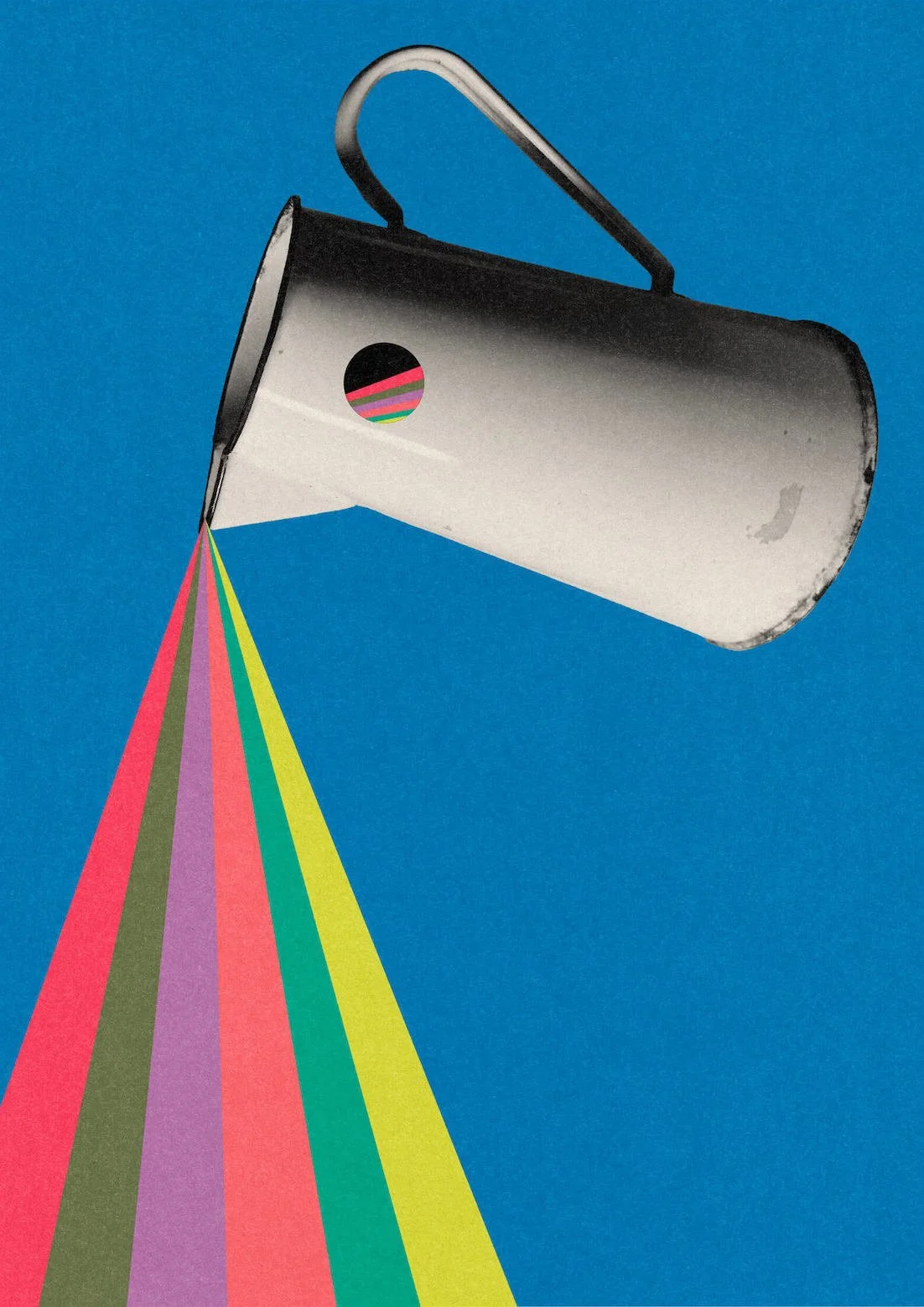 Jug Of Hope by graphic artist Paul Scott.  Printed on Heavyweight archival 260gsm matte paper using fade resistant inks. 100% cotton rag , Acid-Free. Design available in 4 colour options.