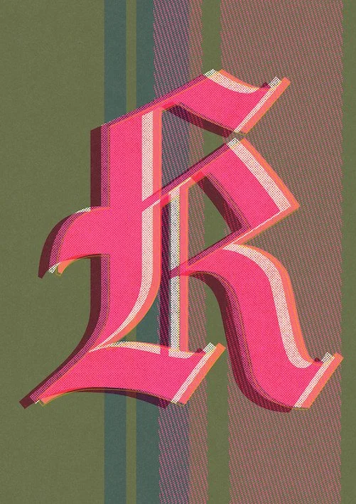 Love Letters by Paul Scott  Printed on Heavyweight archival 260gsm matte paper using fade resistant inks. 100% cotton rag, Acid-Free. Design available in 4 colour options.