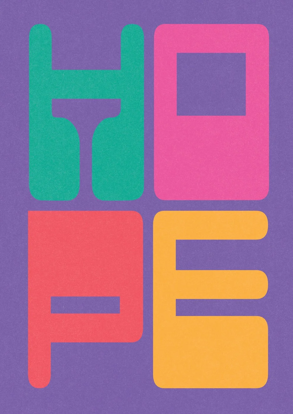 HOPE by graphic artist Paul Scott.  Printed on Heavyweight archival 260gsm matte paper using fade resistant inks. 100% cotton rag , Acid-Free. Design available in 5 colour options.