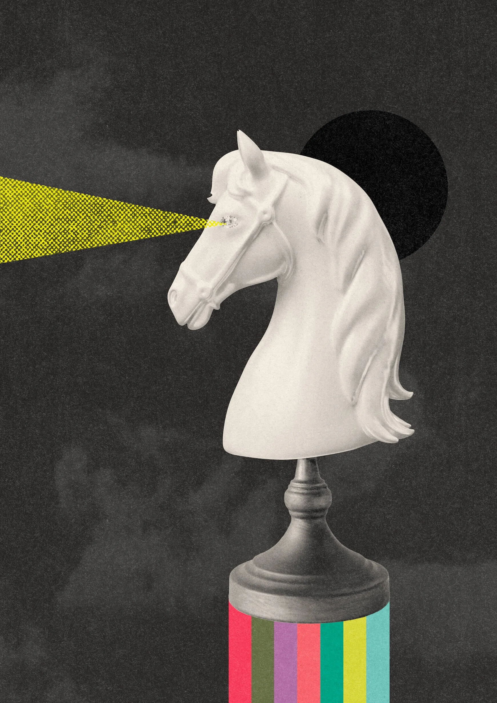 White Knight #2 by Paul Scott  Printed on Heavyweight archival 260gsm matte paper using fade resistant inks. 100% cotton rag, Acid-Free.