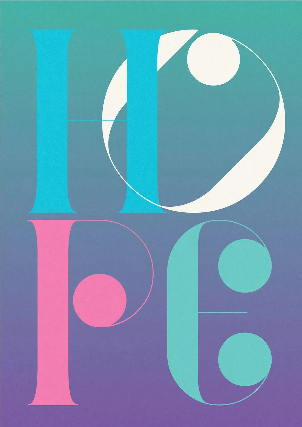 HOPE #4 by Paul Scott  Printed on Heavyweight archival 260gsm matte paper using fade resistant inks. 100% cotton rag, Acid-Free. Design available in 4 colour options.