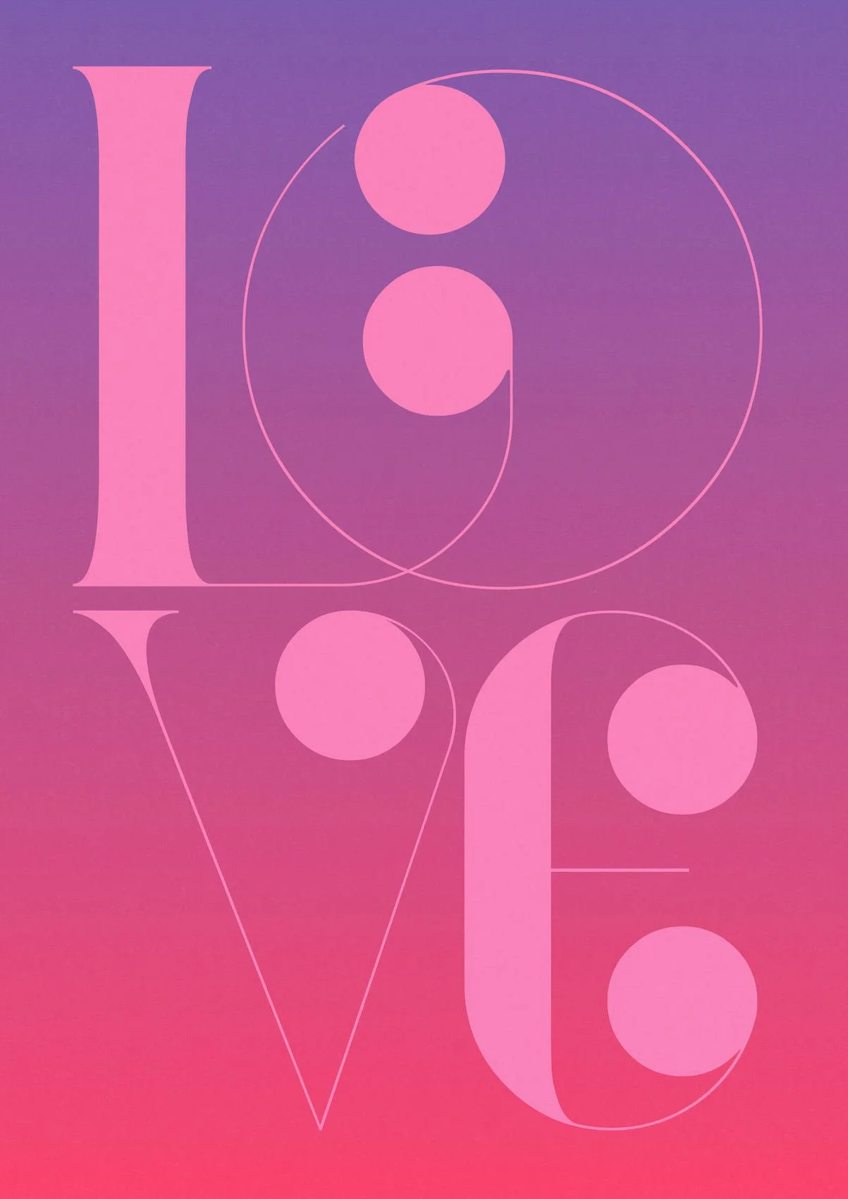 LOVE #6 by Paul Scott  Printed on Heavyweight archival 260gsm matte paper using fade resistant inks. 100% cotton rag, Acid-Free. Design available in 4 colour options.