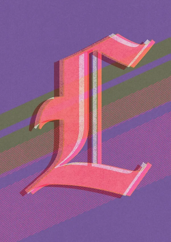 Love Letters by Paul Scott  Printed on Heavyweight archival 260gsm matte paper using fade resistant inks. 100% cotton rag, Acid-Free. Design available in 4 colour options.