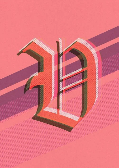 Love Letters by Paul Scott  Printed on Heavyweight archival 260gsm matte paper using fade resistant inks. 100% cotton rag, Acid-Free. Design available in 4 colour options.