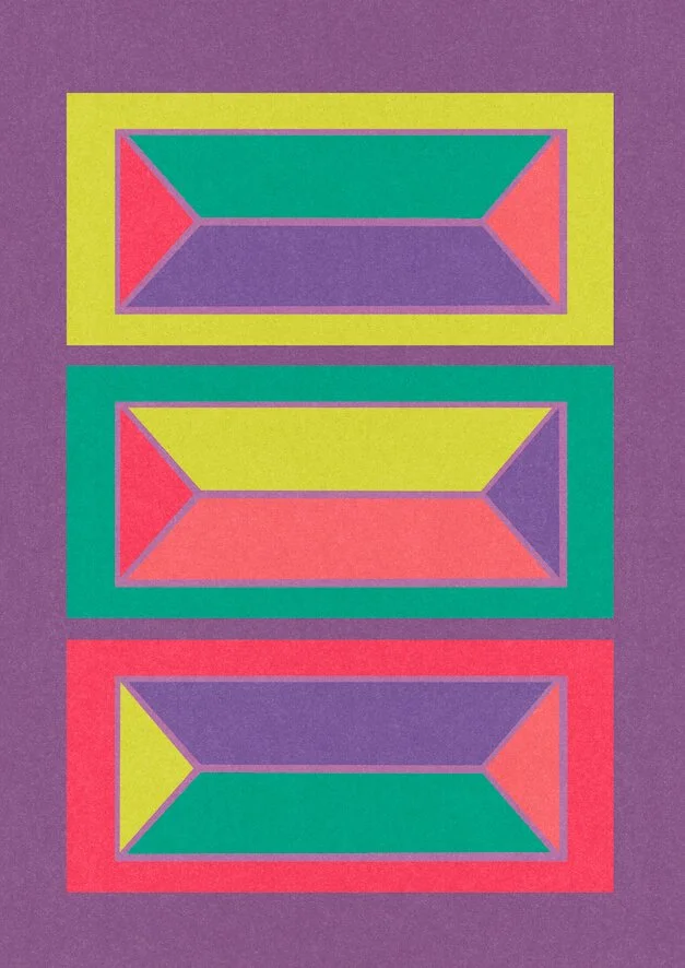 Bricks #1 by graphic artist Paul Scott.  Printed on Heavyweight archival 260gsm matte paper using fade resistant inks. 100% cotton rag , Acid-Free. Design available in 3 colour options.