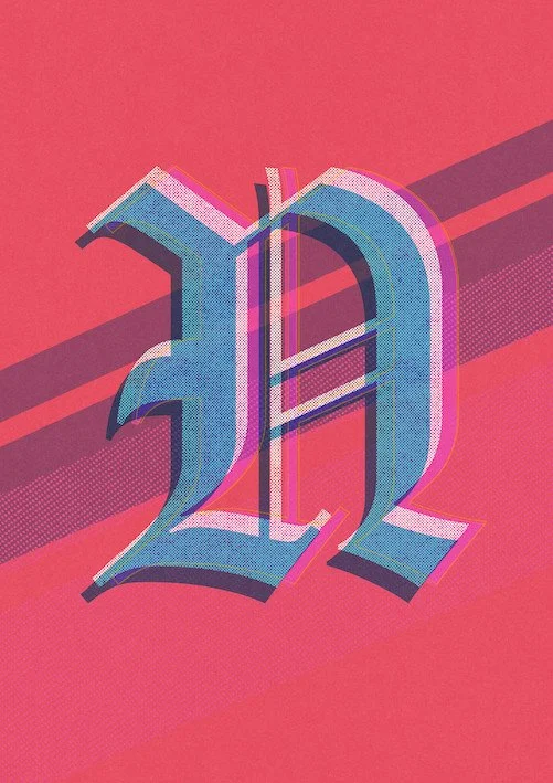 Love Letters by Paul Scott  Printed on Heavyweight archival 260gsm matte paper using fade resistant inks. 100% cotton rag, Acid-Free. Design available in 4 colour options.