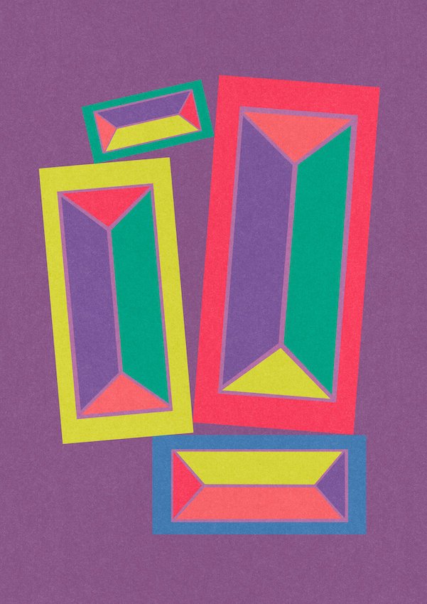 Bricks #3 by graphic artist Paul Scott.  Printed on Heavyweight archival 260gsm matte paper using fade resistant inks. 100% cotton rag , Acid-Free. Design available in 3 colour options.