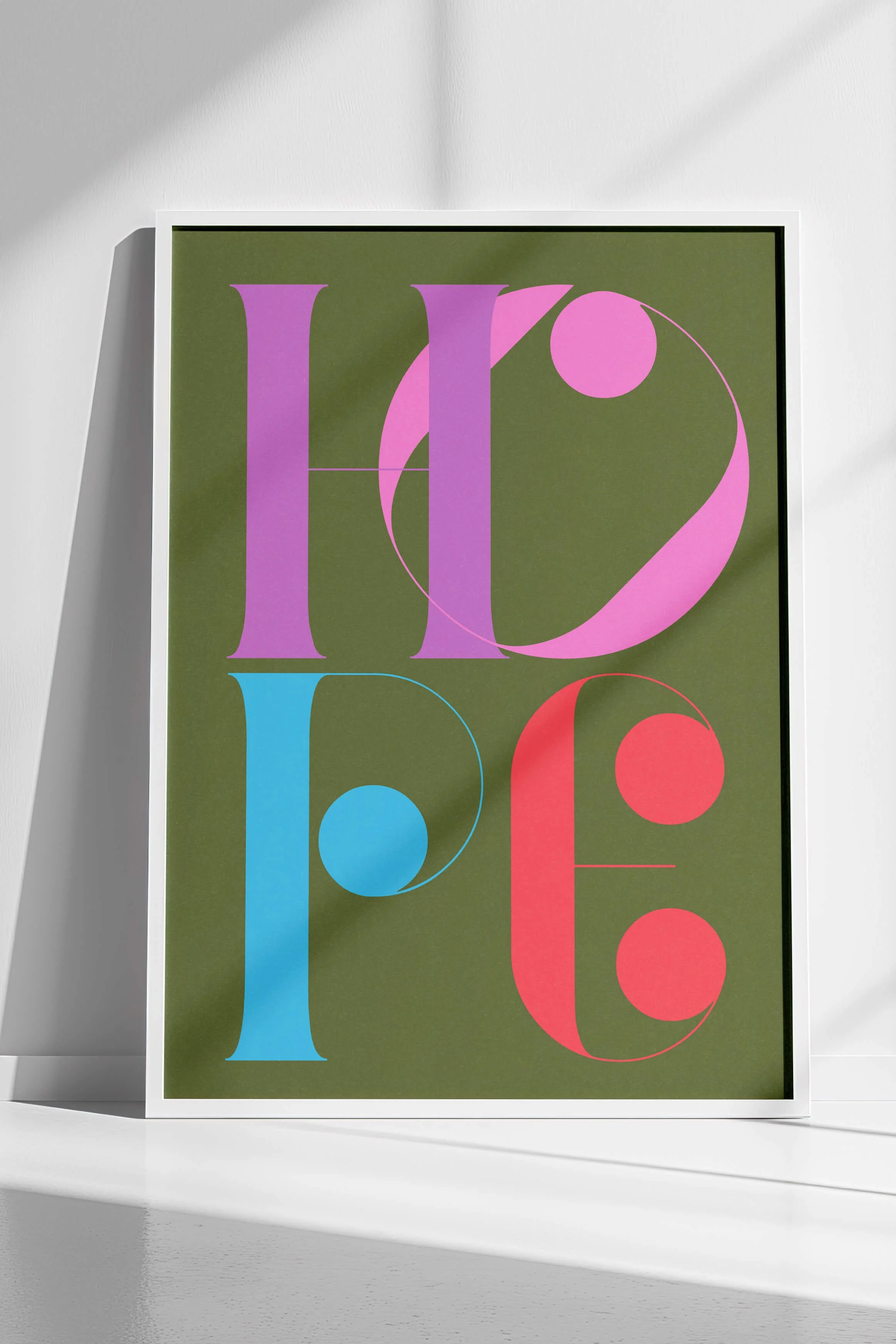 HOPE #2 by Paul Scott  Printed on Heavyweight archival 260gsm matte paper using fade resistant inks. 100% cotton rag, Acid-Free. Design available in 4 colour options.