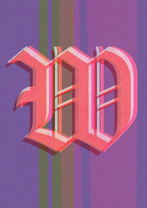 Love Letters by Paul Scott  Printed on Heavyweight archival 260gsm matte paper using fade resistant inks. 100% cotton rag, Acid-Free. Design available in 4 colour options.