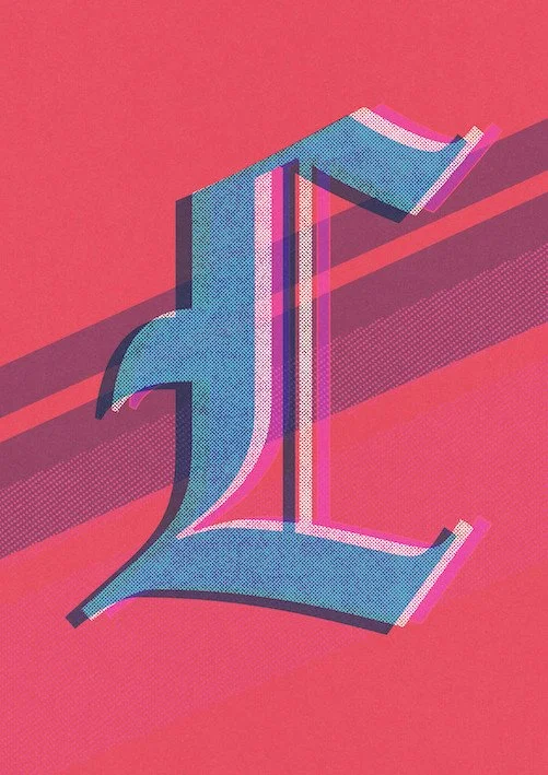 Love Letters by Paul Scott  Printed on Heavyweight archival 260gsm matte paper using fade resistant inks. 100% cotton rag, Acid-Free. Design available in 4 colour options.