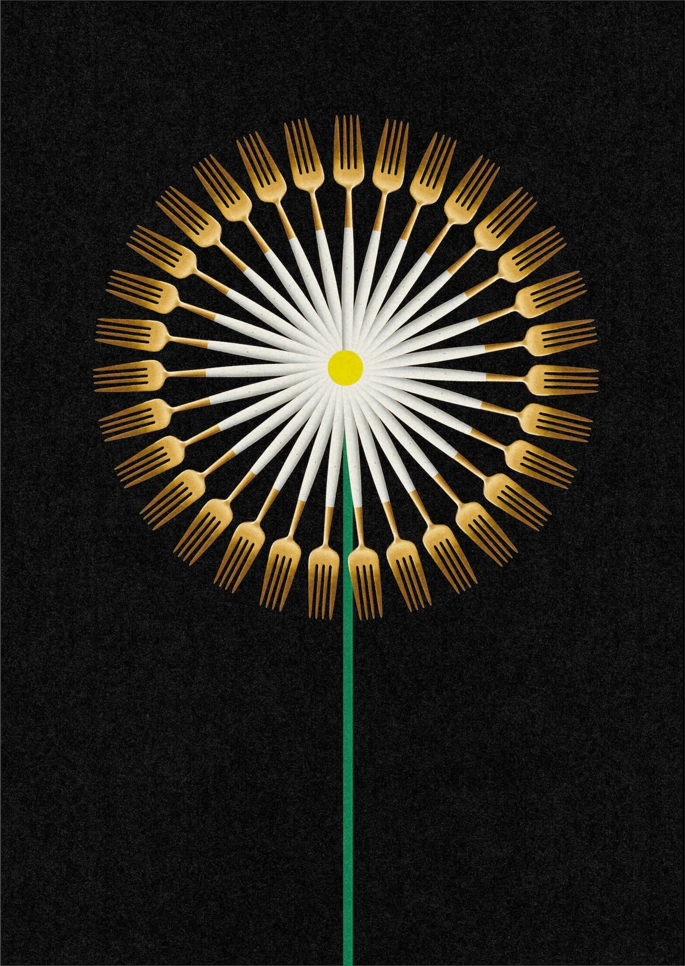 Cut Flowers #4 by graphic artist Paul Scott.  Printed on Heavyweight archival 260gsm matte paper using fade resistant inks. 100% cotton rag , Acid-Free. Design available in 4 colour options.