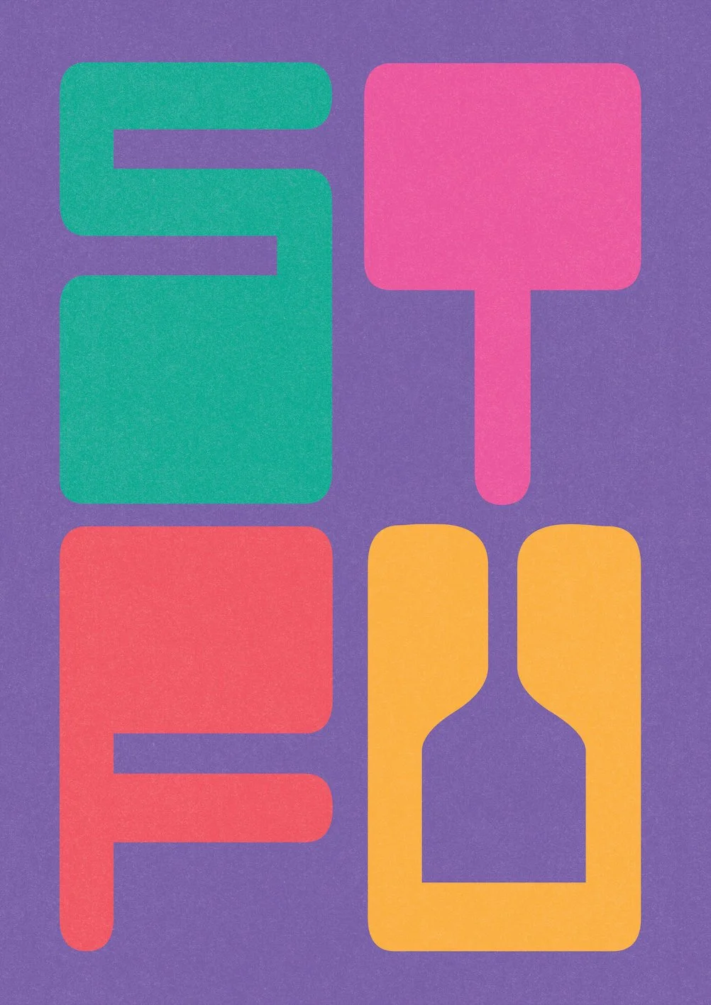 STFU by graphic artist Paul Scott.  Printed on Heavyweight archival 260gsm matte paper using fade resistant inks. 100% cotton rag , Acid-Free. Design available in 5 colour options.