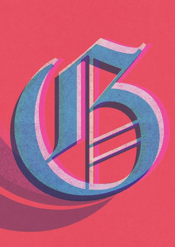 Love Letters by Paul Scott  Printed on Heavyweight archival 260gsm matte paper using fade resistant inks. 100% cotton rag, Acid-Free. Design available in 4 colour options.