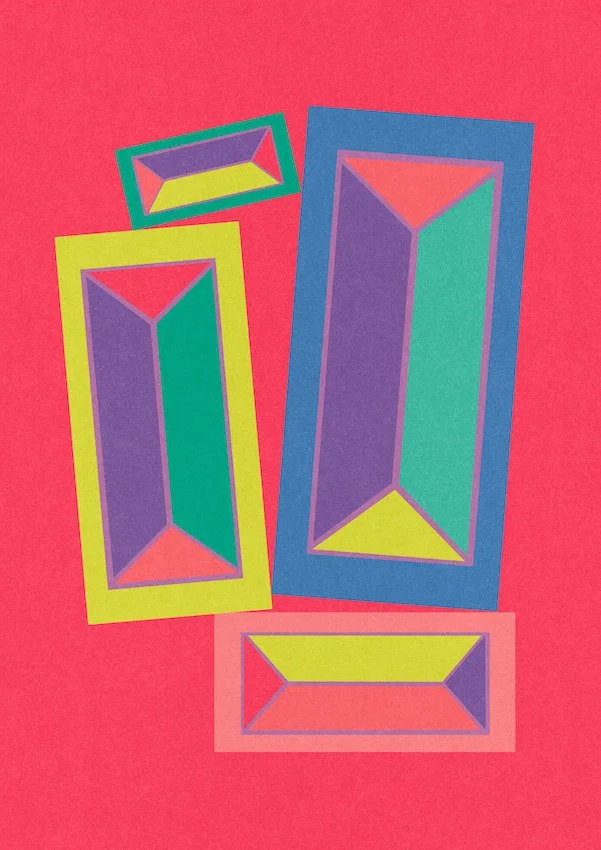 Bricks #3 by graphic artist Paul Scott.  Printed on Heavyweight archival 260gsm matte paper using fade resistant inks. 100% cotton rag , Acid-Free. Design available in 3 colour options.