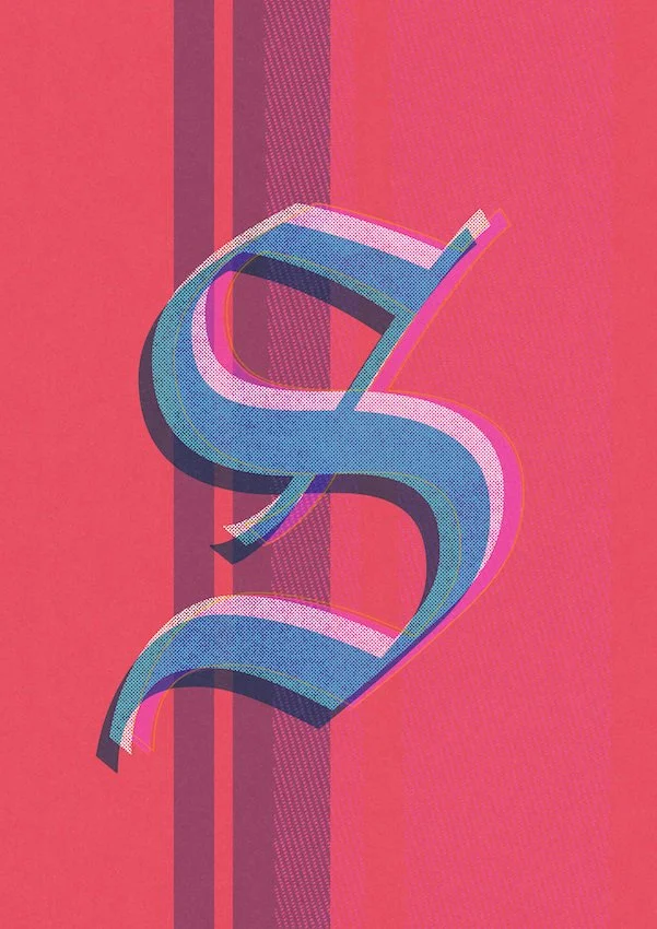 Love Letters by Paul Scott  Printed on Heavyweight archival 260gsm matte paper using fade resistant inks. 100% cotton rag, Acid-Free. Design available in 4 colour options. _