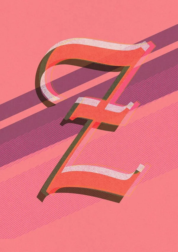 Love Letters by Paul Scott  Printed on Heavyweight archival 260gsm matte paper using fade resistant inks. 100% cotton rag, Acid-Free. Design available in 4 colour options.