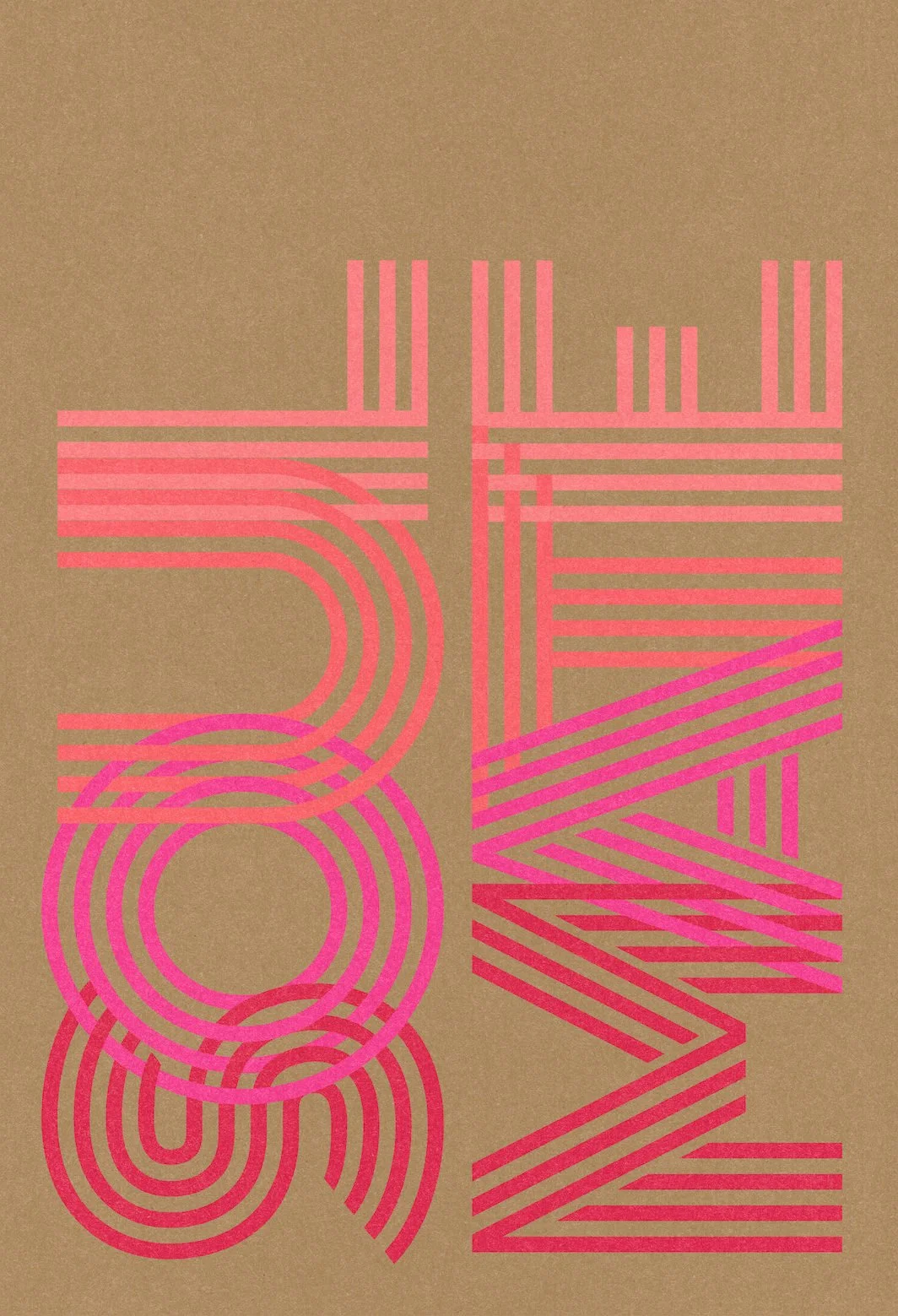 Soulmate #3 by graphic artist Paul Scott.  Printed on Heavyweight archival 260gsm matte paper using fade resistant inks. 100% cotton rag , Acid-Free. Design available in 4 colour options.