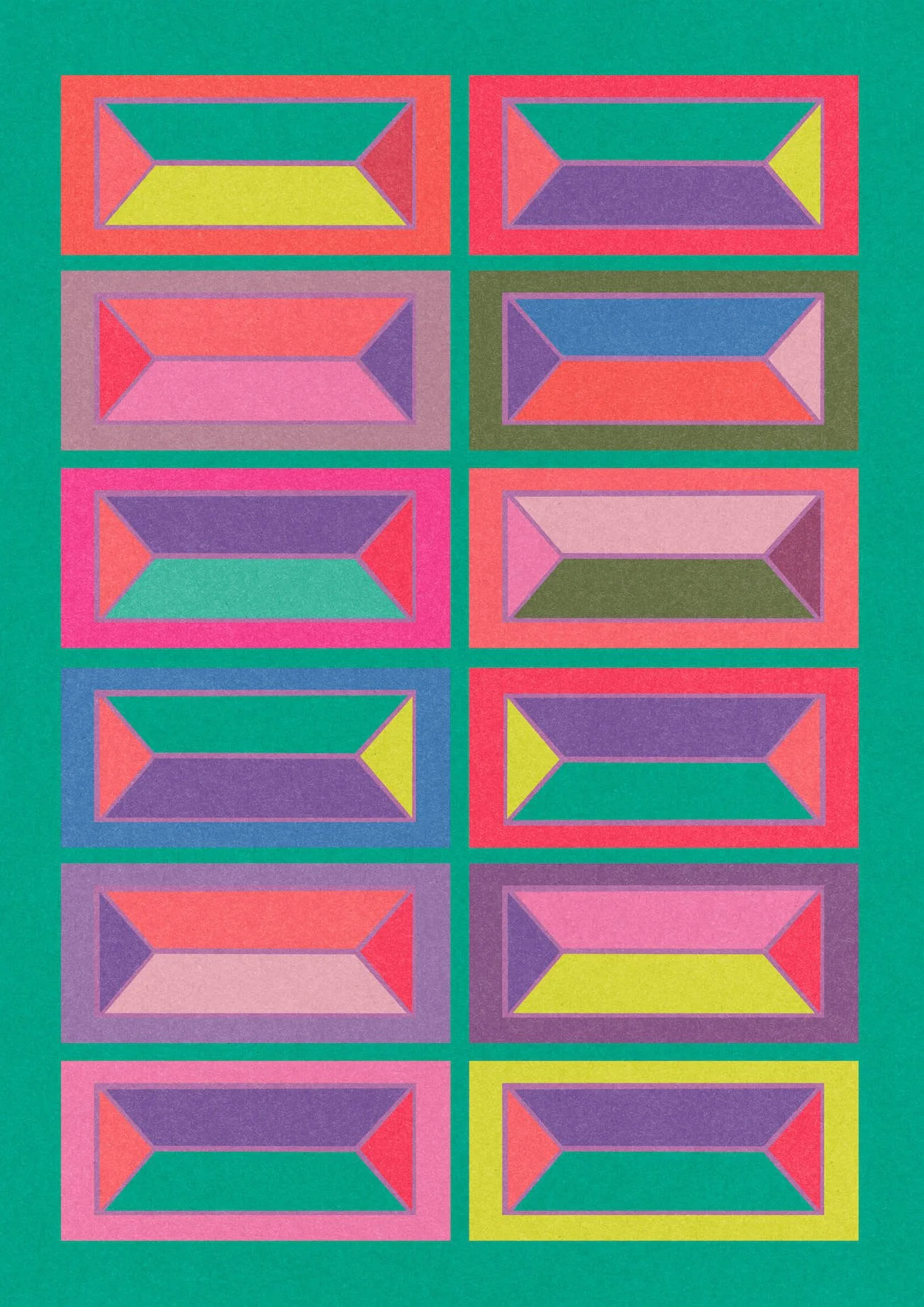 Bricks #4 by graphic artist Paul Scott.  Printed on Heavyweight archival 260gsm matte paper using fade resistant inks. 100% cotton rag , Acid-Free. Design available in 3 colour options.