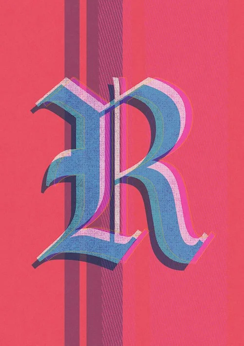 Love Letters by Paul Scott  Printed on Heavyweight archival 260gsm matte paper using fade resistant inks. 100% cotton rag, Acid-Free. Design available in 4 colour options.