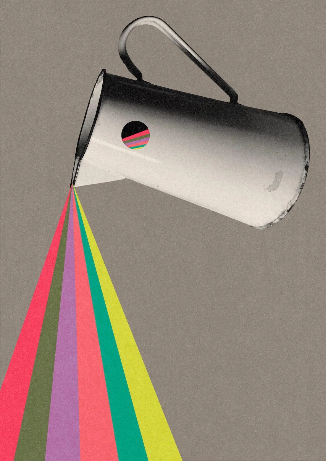 Jug Of Hope by graphic artist Paul Scott.  Printed on Heavyweight archival 260gsm matte paper using fade resistant inks. 100% cotton rag , Acid-Free. Design available in 4 colour options.