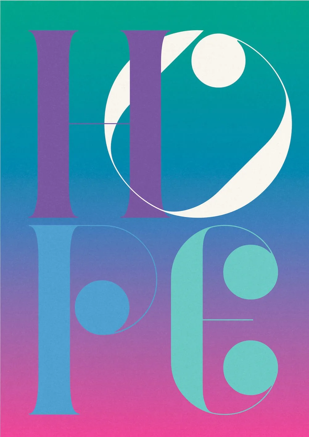 HOPE #4 by Paul Scott  Printed on Heavyweight archival 260gsm matte paper using fade resistant inks. 100% cotton rag, Acid-Free. Design available in 4 colour options.