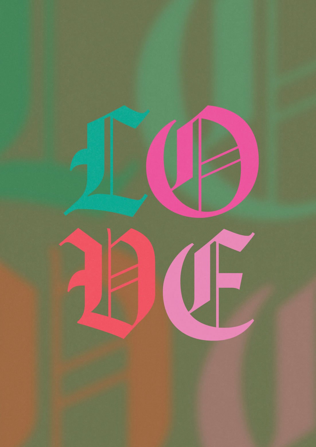 LOVE by graphic artist Paul Scott.  Printed on Heavyweight archival 260gsm matte paper using fade resistant inks. 100% cotton rag , Acid-Free. Design available in 5 colour options.