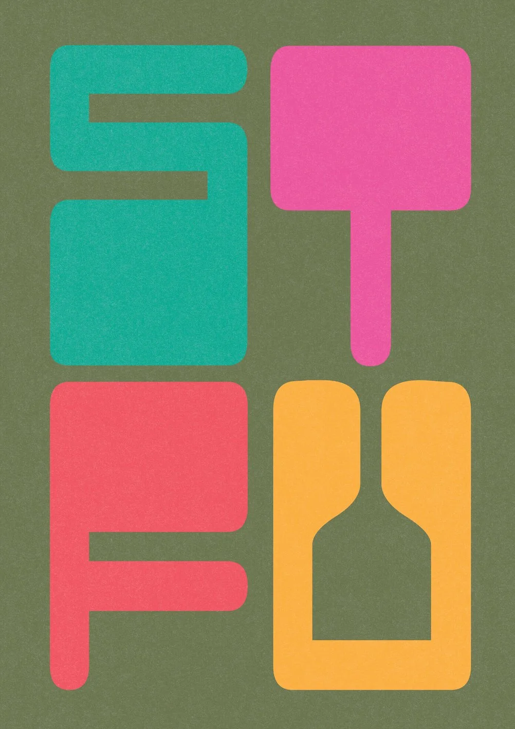 STFU by graphic artist Paul Scott.  Printed on Heavyweight archival 260gsm matte paper using fade resistant inks. 100% cotton rag , Acid-Free. Design available in 5 colour options.