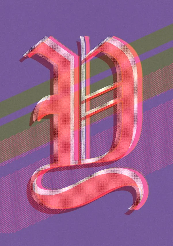 Love Letters by Paul Scott  Printed on Heavyweight archival 260gsm matte paper using fade resistant inks. 100% cotton rag, Acid-Free. Design available in 4 colour options.