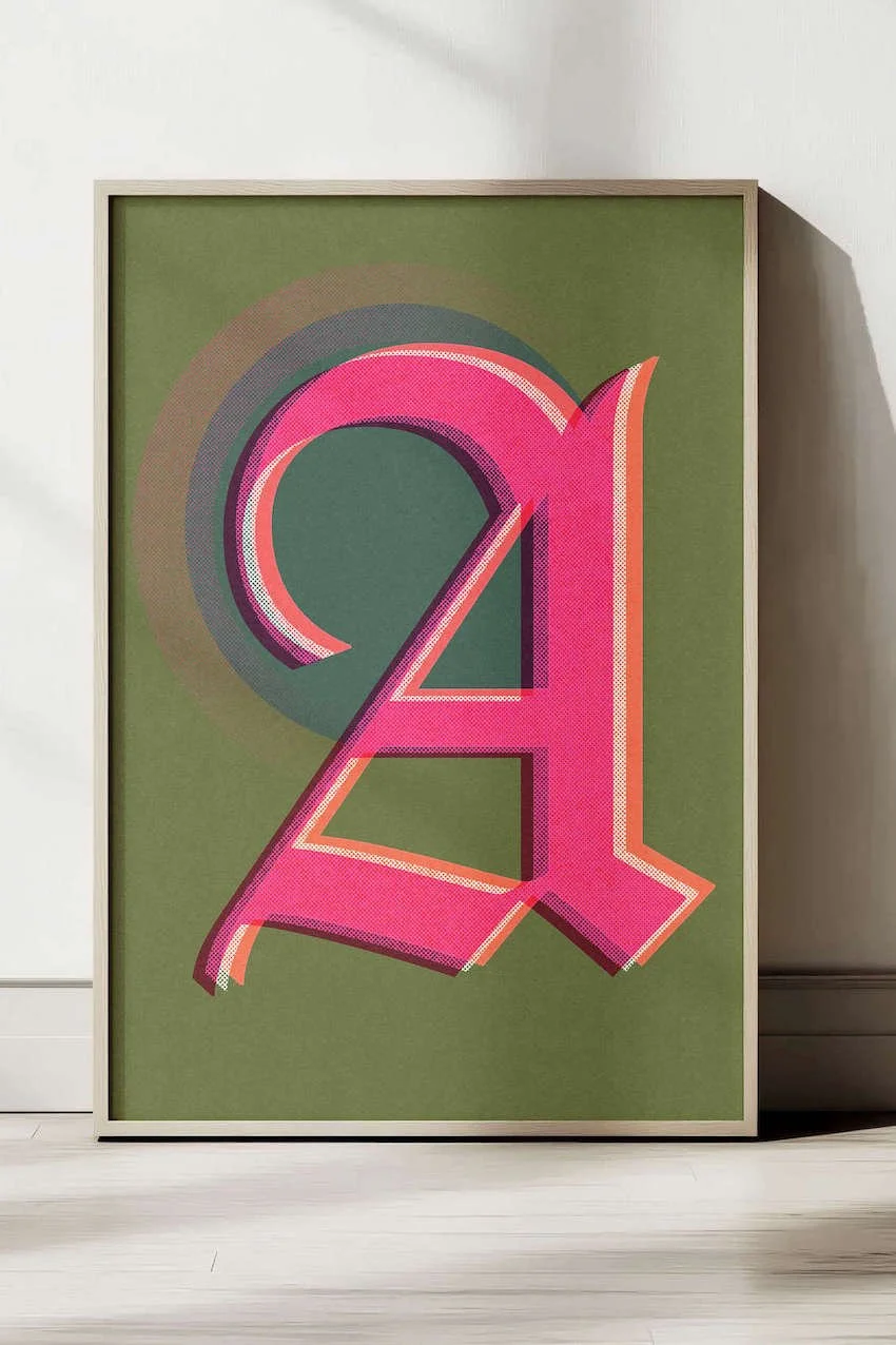 Love Letters by Paul Scott  Printed on Heavyweight archival 260gsm matte paper using fade resistant inks. 100% cotton rag, Acid-Free. Design available in 4 colour options.