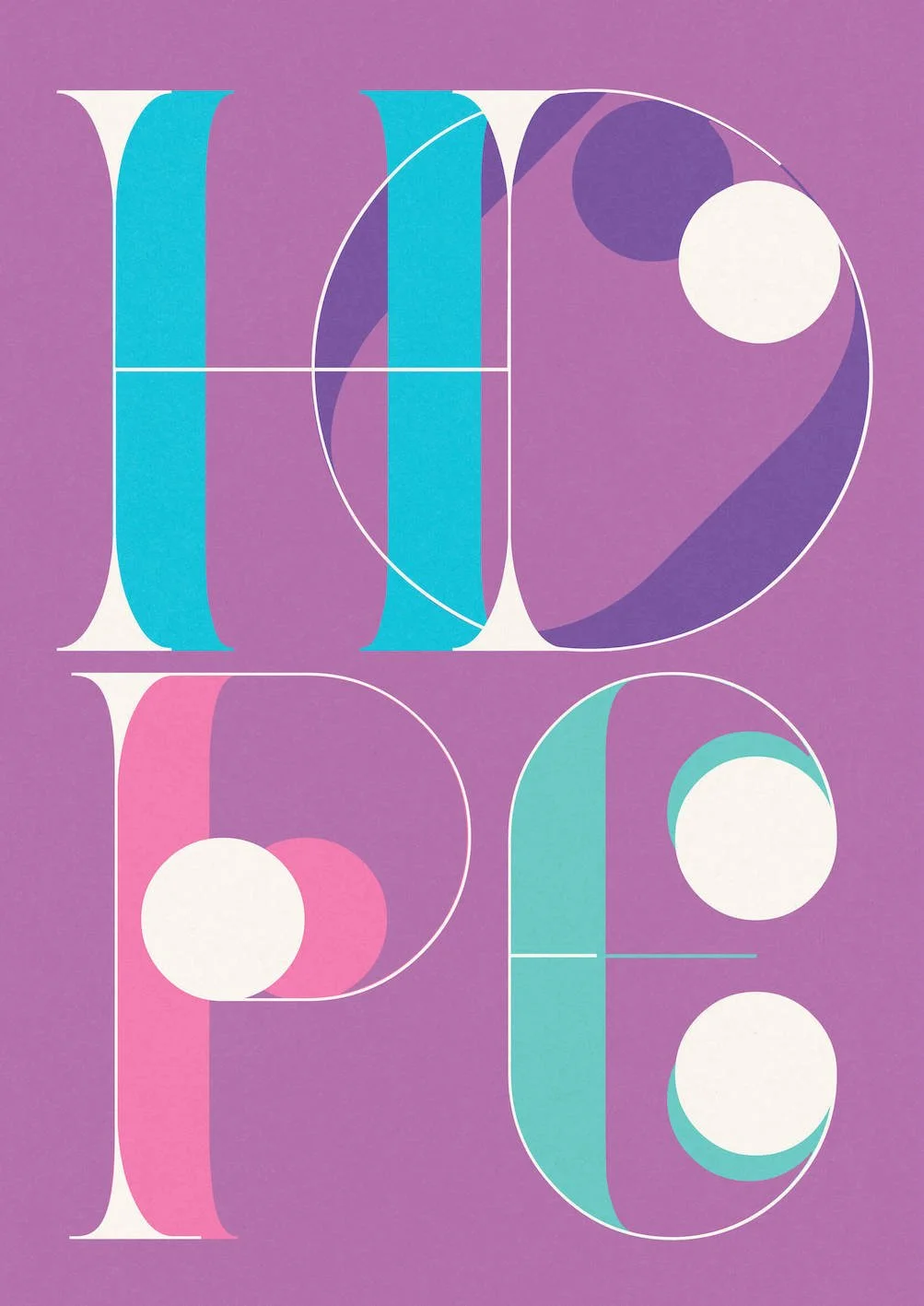 HOPE #3 by Paul Scott  Printed on Heavyweight archival 260gsm matte paper using fade resistant inks. 100% cotton rag, Acid-Free. Design available in 4 colour options.