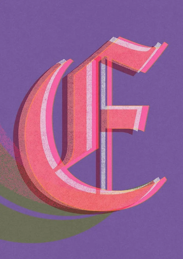 Love Letters by Paul Scott  Printed on Heavyweight archival 260gsm matte paper using fade resistant inks. 100% cotton rag, Acid-Free. Design available in 4 colour options.