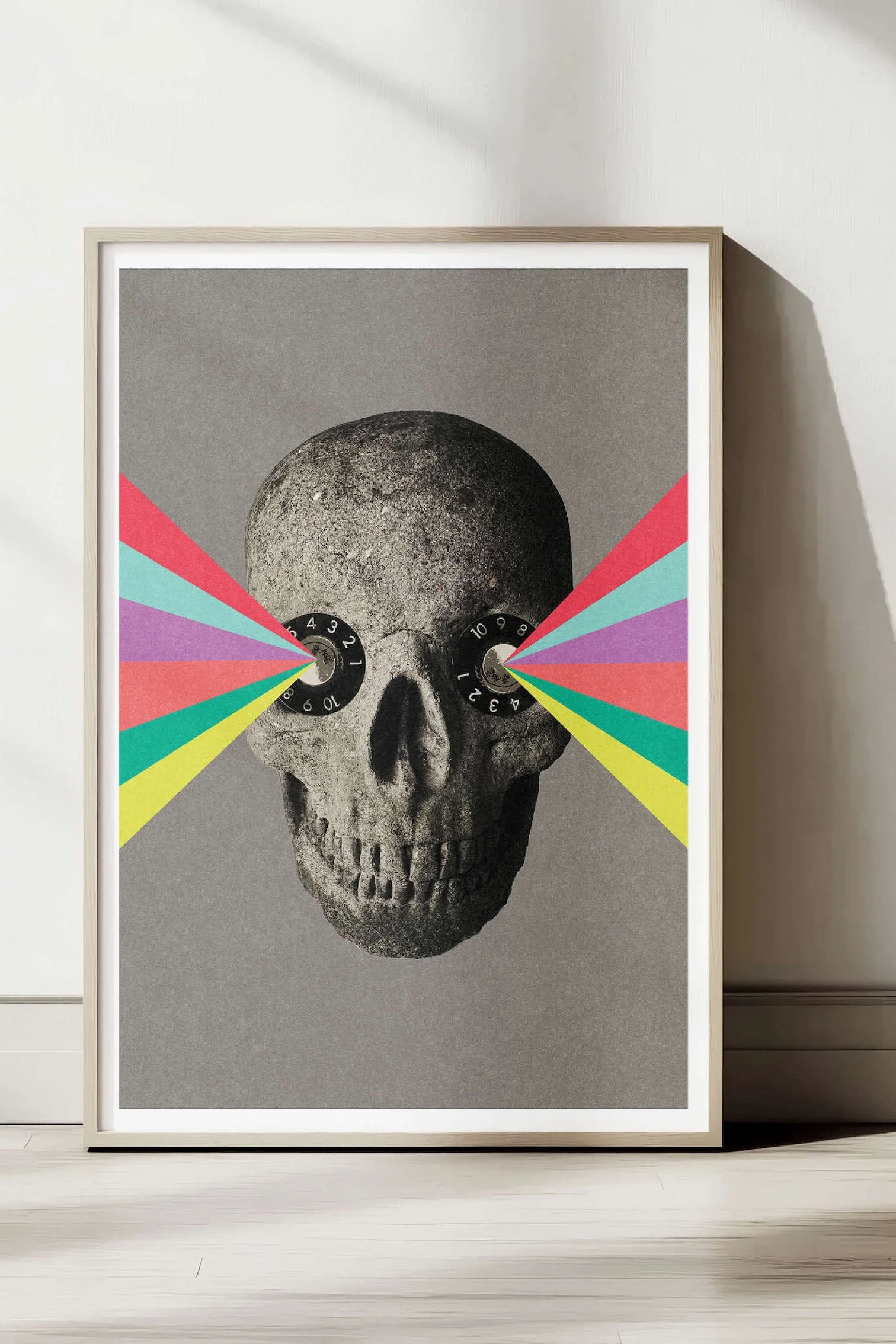 Brighteyes #2 by graphic artist Paul Scott.  Printed on Heavyweight archival 260gsm matte paper using fade resistant inks. 100% cotton rag , Acid-Free. Design available in 4 colour options.