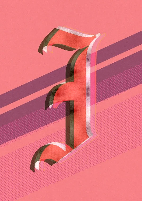 Love Letters by Paul Scott  Printed on Heavyweight archival 260gsm matte paper using fade resistant inks. 100% cotton rag, Acid-Free. Design available in 4 colour options.