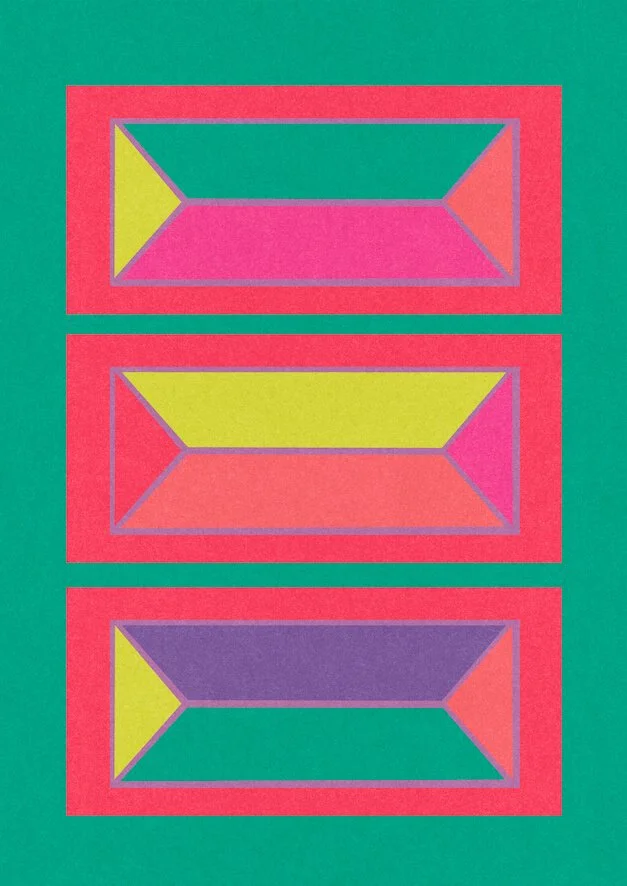 Bricks #1 by graphic artist Paul Scott.  Printed on Heavyweight archival 260gsm matte paper using fade resistant inks. 100% cotton rag , Acid-Free. Design available in 3 colour options.